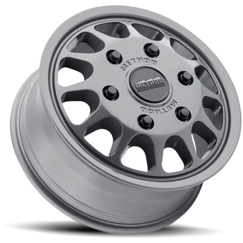 703 Method Race Wheels Titanium Wheel with Gloss (17 x 7.5 inches /6 x 130 mm, 50 mm Offset)