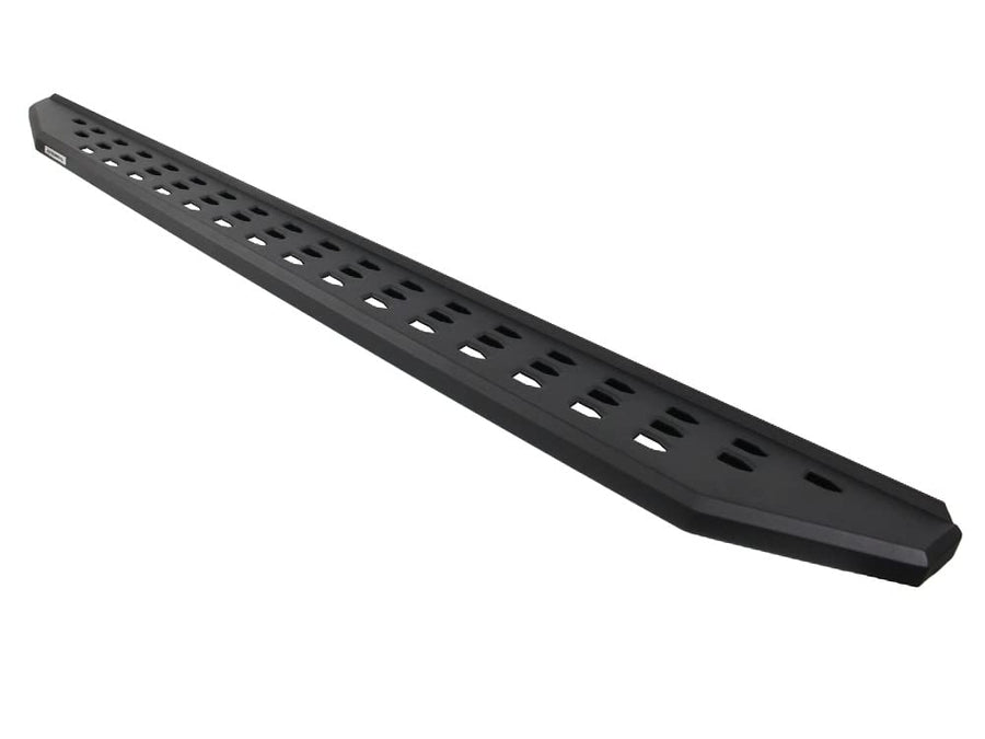 RB20 Running Boards & Brackets Go Rhino | Galvanized Steel, Textured Black | 69451687PC | Fits 2020-2024 Jeep Gladiator JT, 4-Door