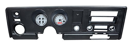 Dakota Digital VHX-69P-FIR-S-R Analog Dash Gauge System Compatible with 1969 Pontiac Firebird Silver Alloy Red Backlighting