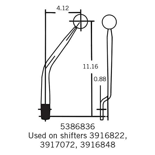 Hurst Competition/Plus 5386836 Replacement Shifter Stick