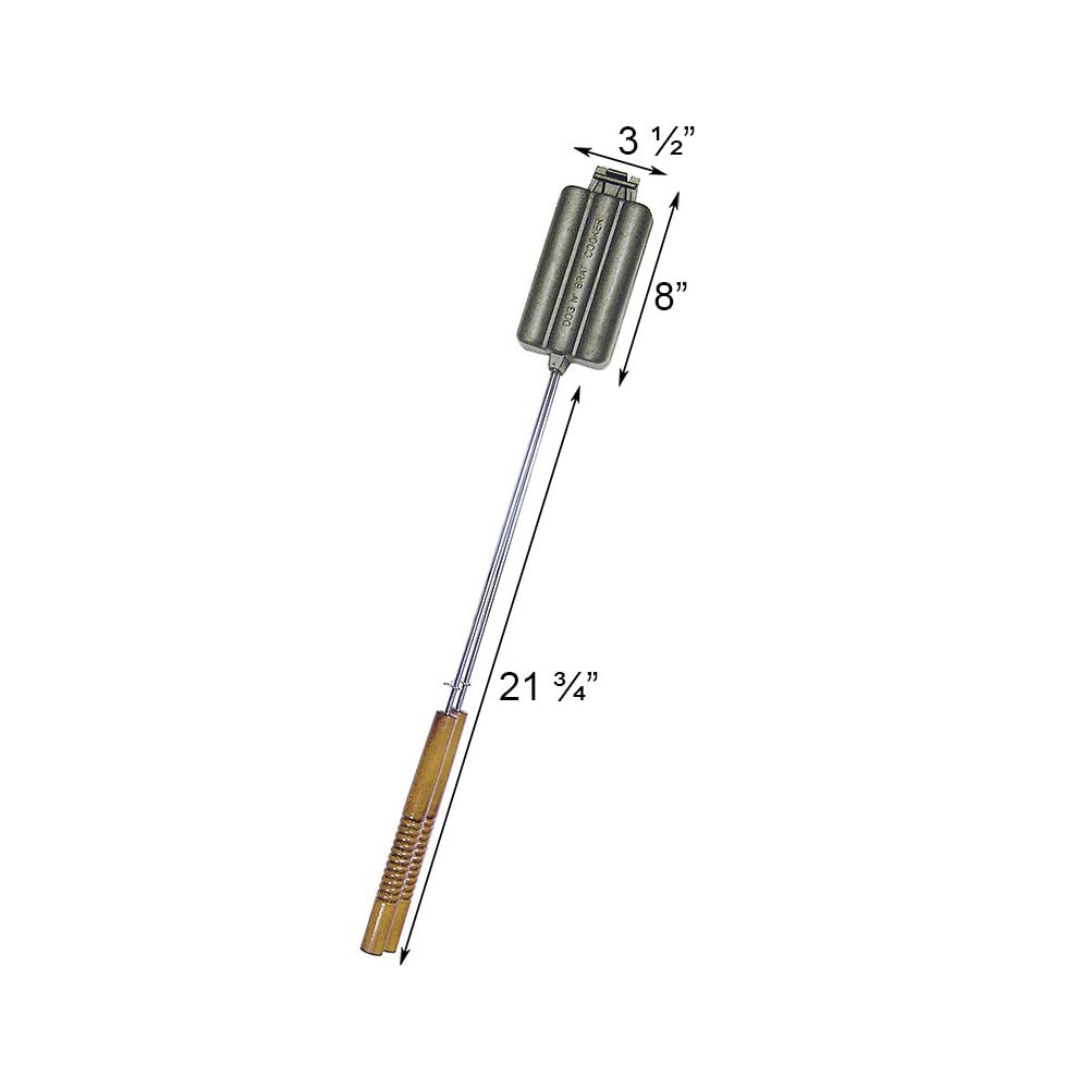 Dog 'n Brat Cooker Rome's with Steel and Wood Handles