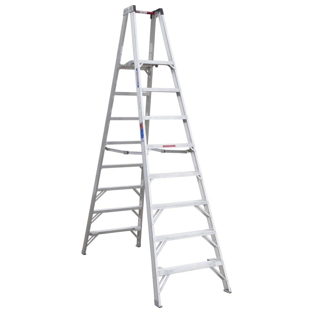 Twin Werner Platform Ladder, Aluminum (PT378)