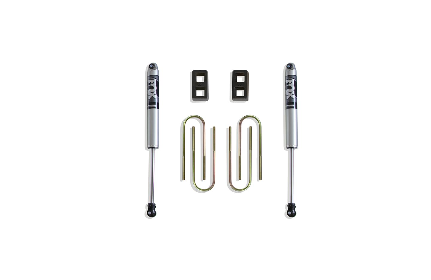 2" Lift Blocks, Maxtrac U-Bolts, Rear Fox Shocks