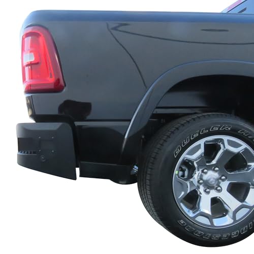 Heavy Duty Black Horse Armour Rear Bumper Matte Black Compatible with 2025-2025 Ram 1500-ARB-RA25