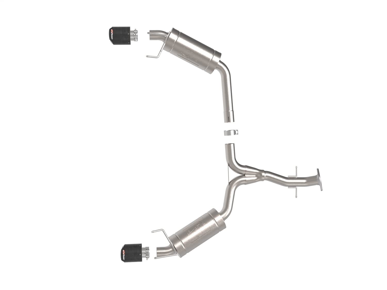 49-36055-C Takeda - 304 SS Axle-Back Exhaust System With Split Rear Exit