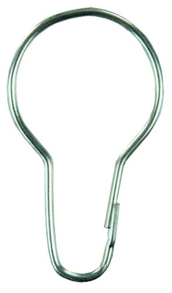 Metal JR Products Shower Curtain Rings - Pack of 12