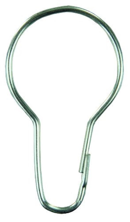 Metal JR Products Shower Curtain Rings - Pack of 12