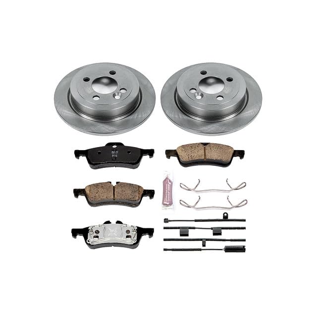 Rear Brake Kit-OE Brake Rotors & Ceramic Brake Pads AUTOSPECIALTY For Mini Cooper 2007-2008 [Model Specific]