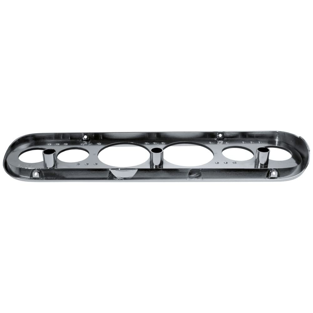 Custom 6 Hole Scott Drake C5ZZ-10838-6-AL Instrument Bezel-Brushed Aluminum