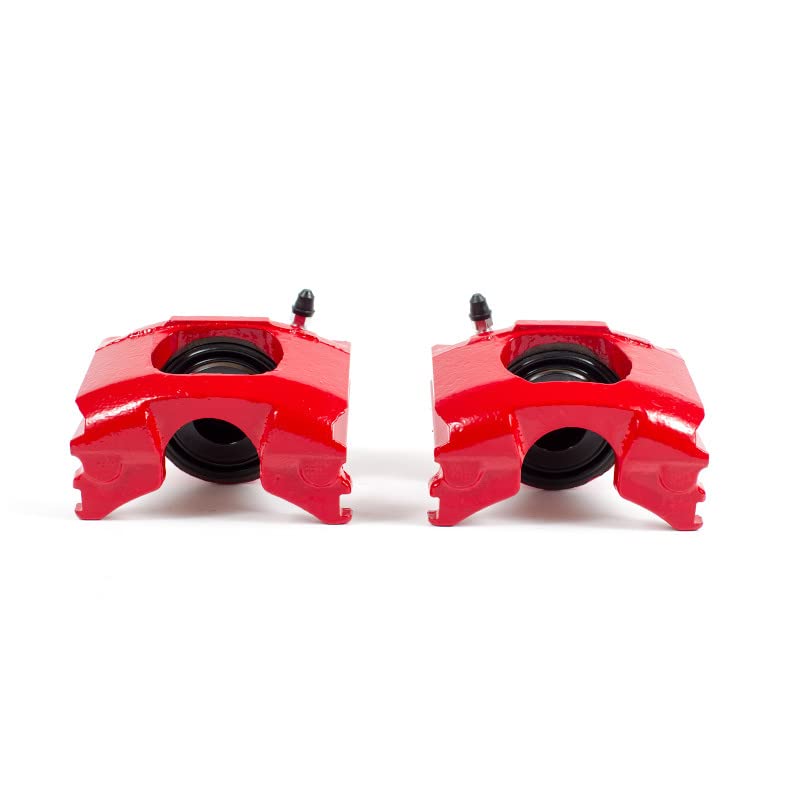 Power Stop S4196 Front Pair of High-Temp Red Powder Coated Calipers For Ford Aerostar, Ford Bronco II, Ford Explorer, Ford Ranger, Mazda B, Mazda B3, Mazda B4, Mazda Navajo [Model Specific]