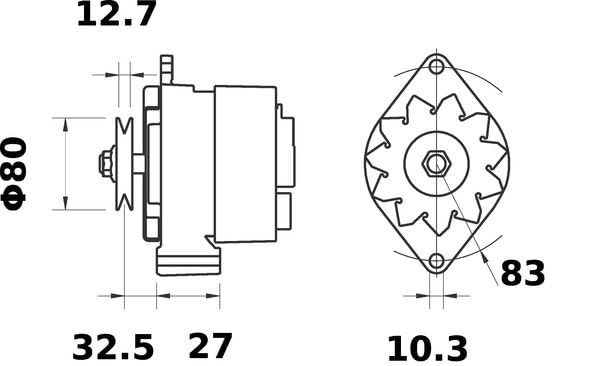 Alternator Mahle Eorig Grinding MG 272