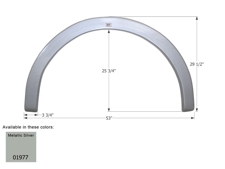 Fender Skirt ICON, Single, Gulf Stream, FS1977, Metallic Silver