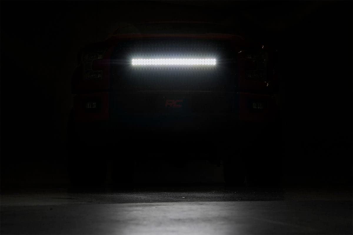 30" Rough Country Mesh White DRL LED Grille for 2015-2017 Ford F-150-70193DRL