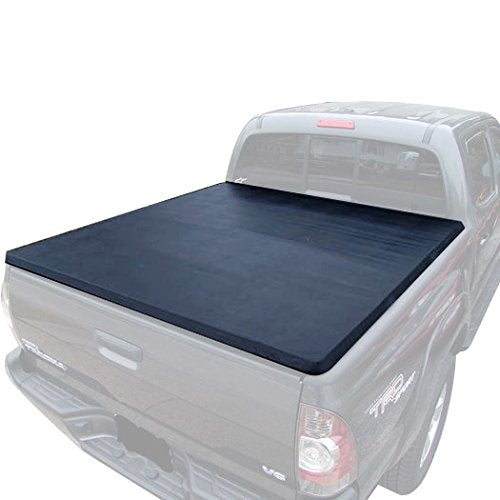 Premier Black Horse Soft Trifold Truck Bed Tonneau Cover Compatible with 2015-2024 Ford F-150 6.7ft Bed-PRS-FO13