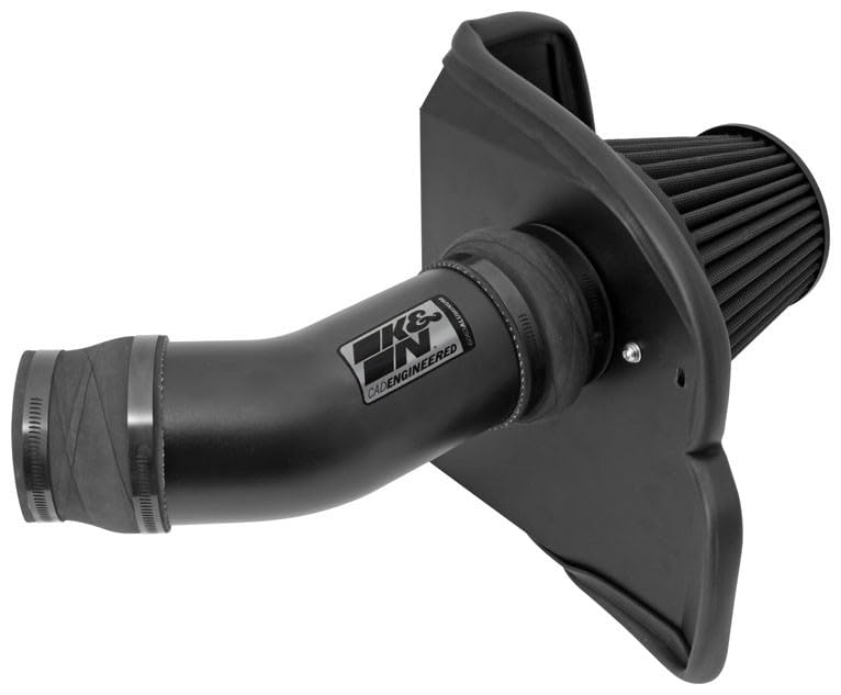 Cold Air Intake System K&N: Dry-Flow Air Filter, Increase Performance & Towing: Compatible with 2011-2023 Chrysler/Dodge: 300, Challenger, Charger, 71-2545