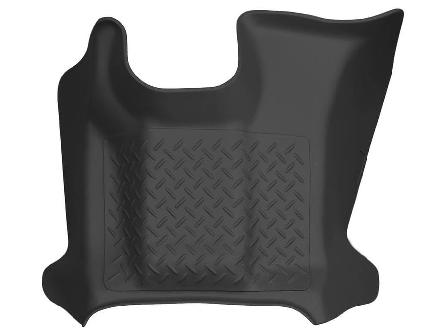 Husky Liners Floor Mats X-act Contour | Fits 2011-2016 Ford F-250/F-350 Crew CAB ONLY/SUPERCAB ONLY with DS Foot Rest Vehicle & Without Manual Transfer Case Shifter | Center Hump, 1-pc Black - 53371