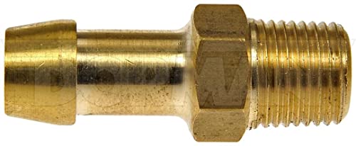 Fuel Hose Fitting Dorman 785-408D - Inverted Flare Male Connector - 3/8 In. X 3/8 In. Tube