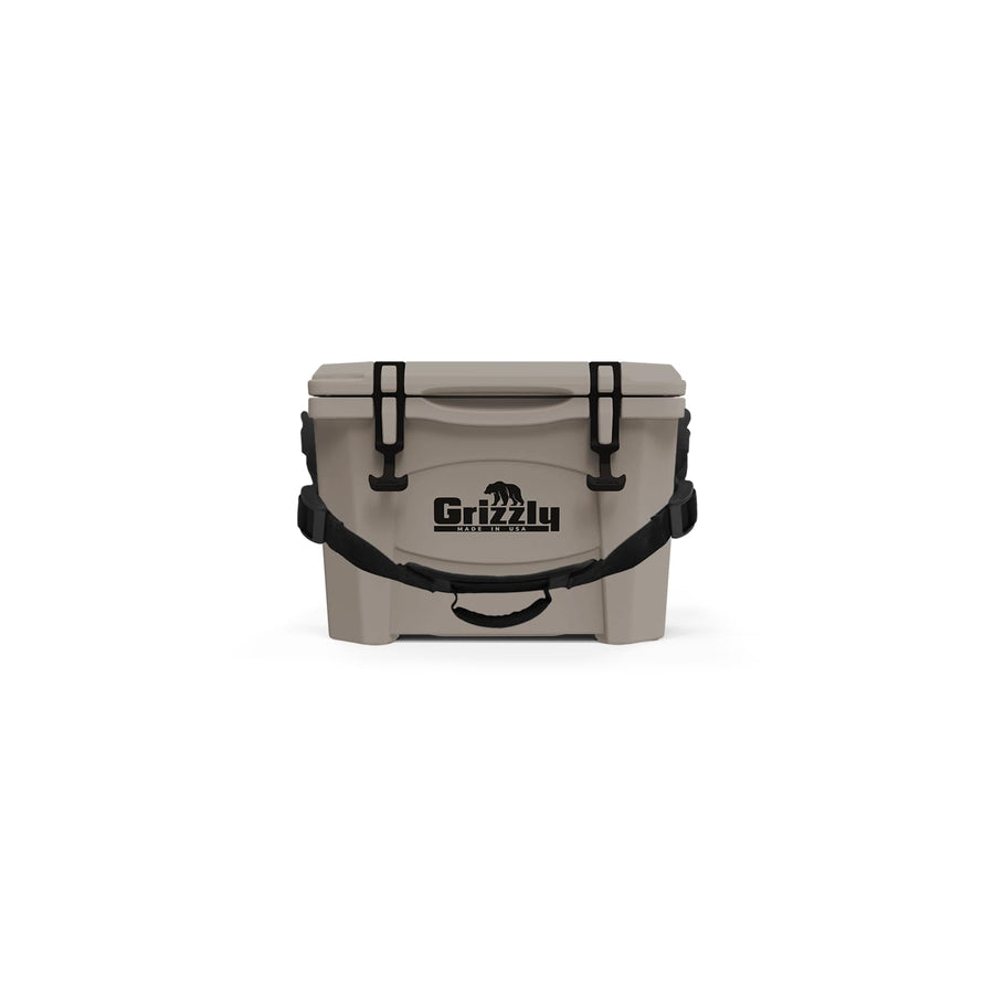 15 Cooler Grizzly | 15 qt Ice Chest Durable Rotomolded Insulated | Made in USA | Warranty for Life | for Beach Boat Camping Fishing Hunting | G15 | Whitetail