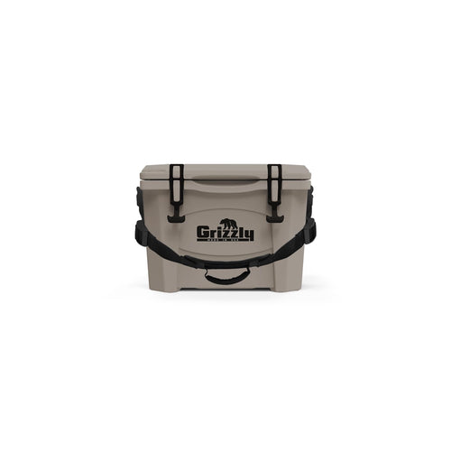 15 Cooler Grizzly | 15 qt Ice Chest Durable Rotomolded Insulated | Made in USA | Warranty for Life | for Beach Boat Camping Fishing Hunting | G15 | Whitetail
