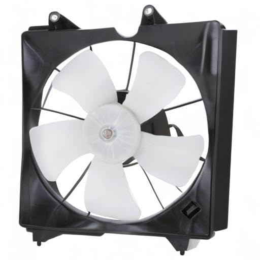 Cooling Fan Assembly TYC 601190 Compatible with 2008-2012 Honda Accord, Black