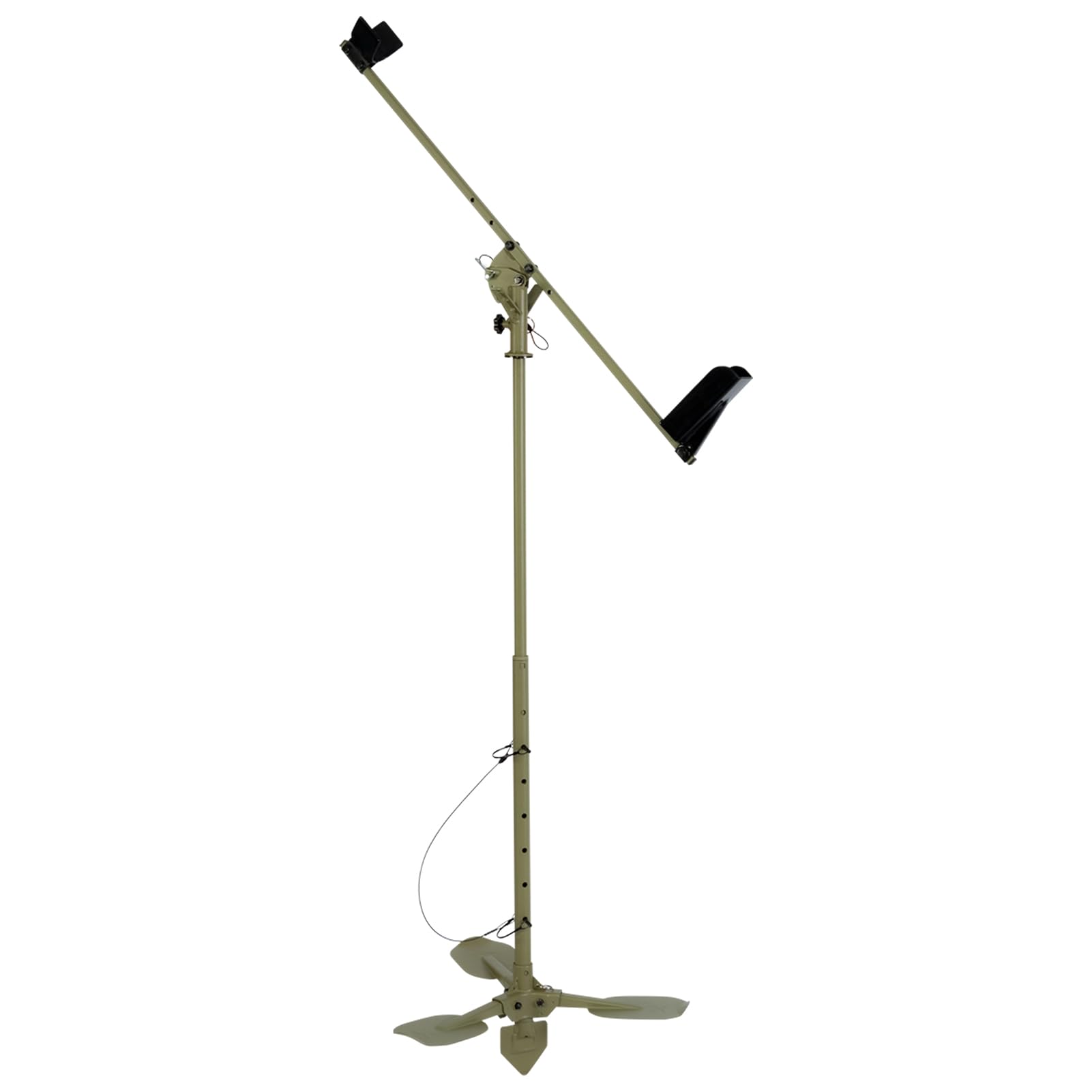 Ultimate Gun & Gear Stick AVIAN-X For Waterfowl Hunting - Lightweight Durable Solid Stable Adjustable OD Green Powder-Coated Stick with Carry Strap