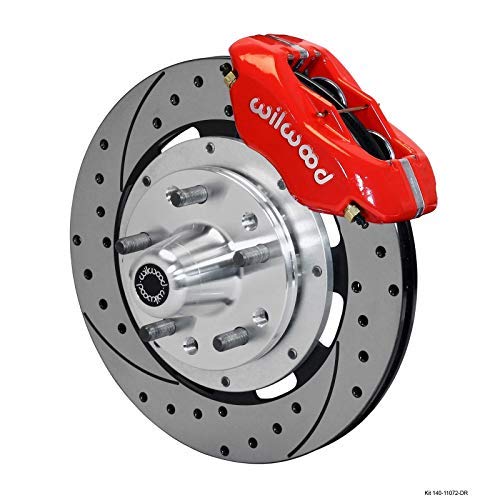 Front Disc Brake Kit Wilwood 140-11072-DR Red (HD 65-69 Mustang)