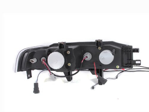 Honda Accord Anzo USA 121049 Projector 1Pc with Halo Chrome Headlight Assembly - (Sold in Pairs)