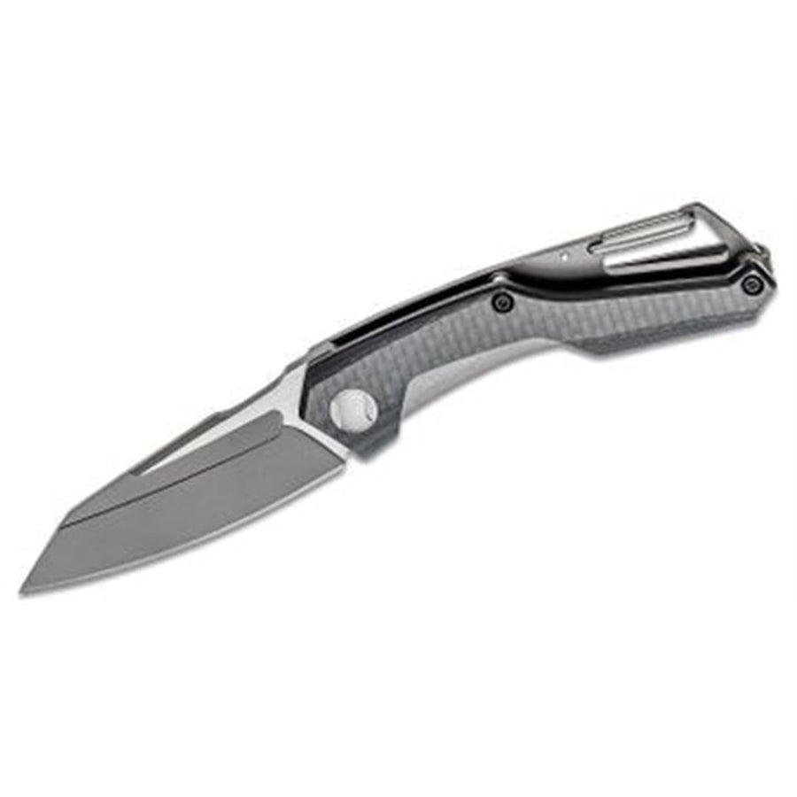 Lightweight Kershaw Reverb (1220) Folding Pocket Knife with 2.5 In. 8Cr13MoV Stainless Steel Blade; Features Carabiner Clip, Frame Lock, and Single Position Extra Deep Carry Pocket Clip; 1.6 oz.