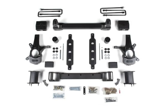 Zone Offroad ZONC36 | 2014, 2015, 2016, 2017, 2018 RWD Chevy Silverado/GMC Sierra 1500 | 4.5 inch Full Suspension Lift Kit (Front & Rear) w/Stamped Steel/Aluminum Control Arms | No Shocks