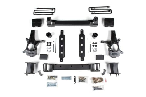 Zone Offroad ZONC36N | Chevy Silverado/GMC Sierra 1500 RWD 2014, 2015, 2016, 2017, 2018 | 4.5 inch Full Suspension Lift Kit (Front & Rear) w/Stamped Steel/Aluminum Control Arms | Nitro Shocks