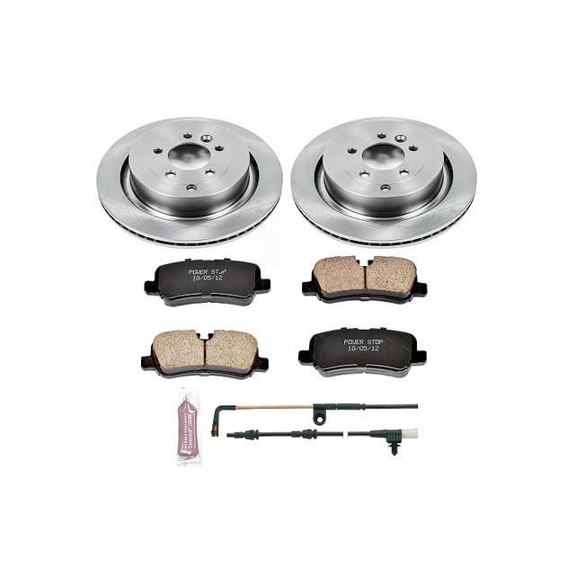 POWERSTOP Autospecialty KOE6564 Rear Replacement Brake Kit-OE Brake Rotors & Ceramic Brake Pads For Land Rover LR3, Land Rover LR4, Land Rover Range Rover Sport [Model Specific]