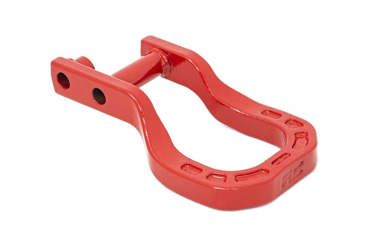 Rough Country Forged Upgraded Tow Hooks (fits) 2019-2020 Chevy Silverado 1500 | Replaces OEM | Red | RS132 , Black