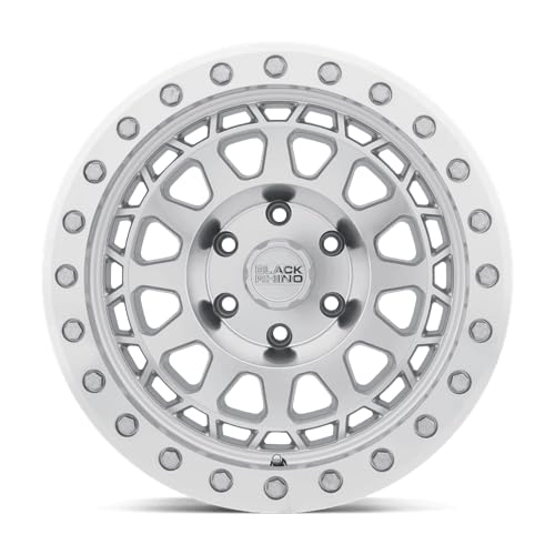 Black Rhino PRIMM Hard Alloys 17X9 8X170 5 0mm SILVER W/MIRROR FACE MACH RG - 1790PRM008170S25