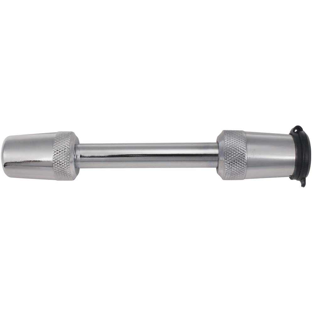 Trimax T5 Chromed Premium Forged Steel 5/8" Class V Extended Receiver Lock (3 1/2" Span), Silver