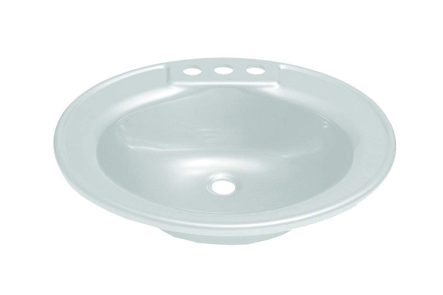 Lippert Oval Replacement Lavatory Sink for RVs, Manufactured Homes, Travel Trailers, 5th Wheels and Motorhomes