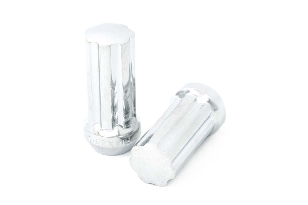 Rough Country Lug Nut Set Chrome M14x1.5 Wheel with Painted (0 x 0. inches /0 x, 0 inches Offset)