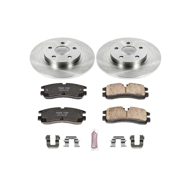 Power Stop Autospecialty KOE1567 Rear Replacement Brake Kit-OE Brake Rotors & Ceramic Brake Pads For Cadillac Seville 1998-2002 [Model Specific]