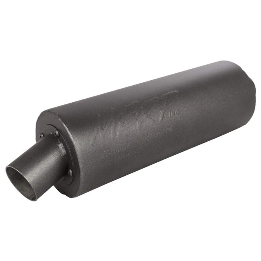 MBRP ATV Straight Core Slip On Muffler Exhaust AT-6400SP, Moderate Sound, Black Coated Aluminized Steel, Fits Yamaha YFM Raptor 660 2001-2005