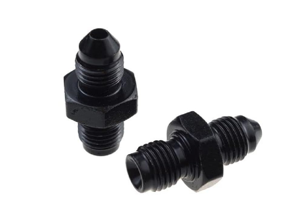 336-03-04-2 Red Horse Performance -03 To 7/16-20 Inverted Flare Male -Black -2Pcs/Pkg