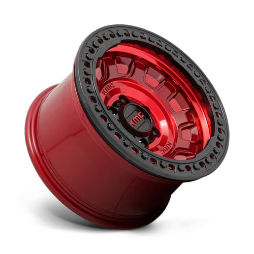 KMC Wheels 17X9 TANK BEADLOCK 8X1703.5 -38mm CANDY RED - KM23679087938N