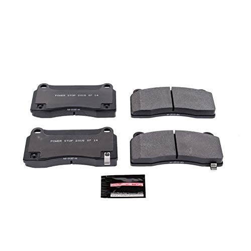 Power Stop PST-968 Track Day Front/Rear Carbon-Fiber Metallic Brake Pads For Viper, Viper, Viper, SRT Viper 2013-2014/ Viper, Viper, Viper, SRT Viper [Model Specific]