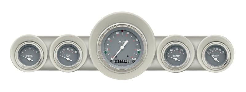 CH59SG54 Classic Instruments 1959 Chevy Silver Gray4 5/8" Speedometer 4-Small - GM