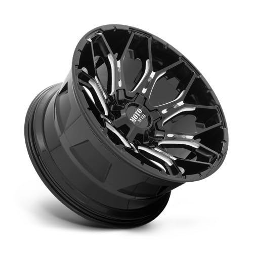 20X9 Moto Metal 6X135/5.5 5 0mm GLOSS BLACK MILLED - MO80829067300