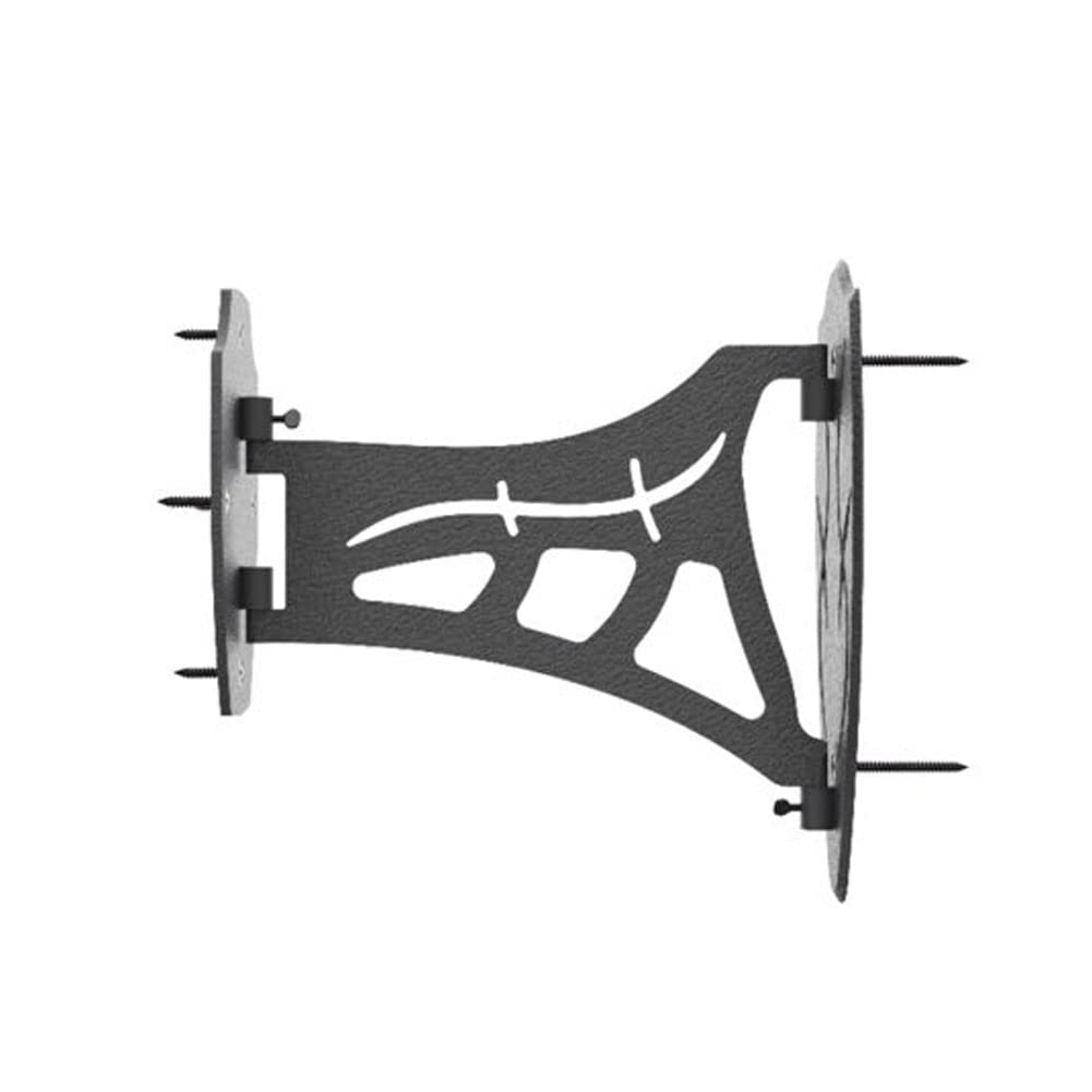 Skull Hooker Dual Shoulder Mount Small/Medium Game Steel Powder-Coated with 8-inch Swing Arm, Black