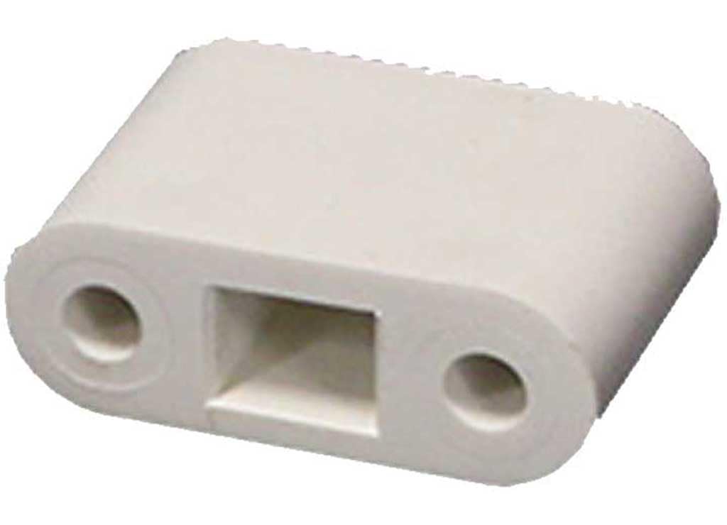4" Polar White Composite T-Style Door Holder Lippert Components W/ 1¼" Bumper