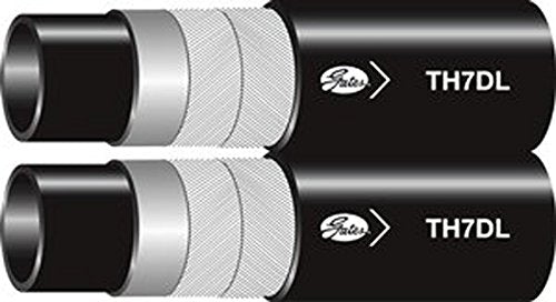 Gates Synthetic Rubber 4TH7DLXCTN, Dual Line Hydraulic Hose, SAE 100R7, Maximum Pressure: 2750, -65 degrees F to 450 degrees F Temperature Range, 250' Length
