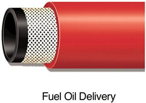 Gates Type C 32210410 Nitrile Fuel-Master Oil Delivery Transfer Hose, 200 Maximum Pressure, 100' Length, 1" ID