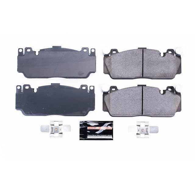 Power Stop Z23-1648 Z23 Evolution Sport Carbon Fiber Infused Ceramic Brake Pads with Hardware For BMW M2, BMW M5, BMW M6, BMW M6 Gran Coupe [Model Specific]