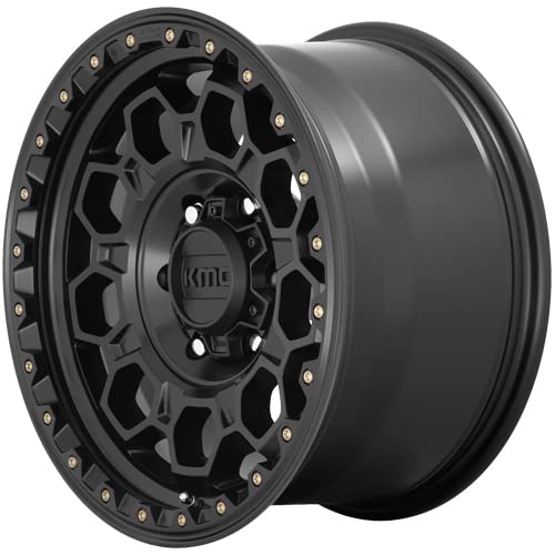 KMC Wheels 17X8 TREK 5X4.256 38mm SATIN BLACK - KM54578045738