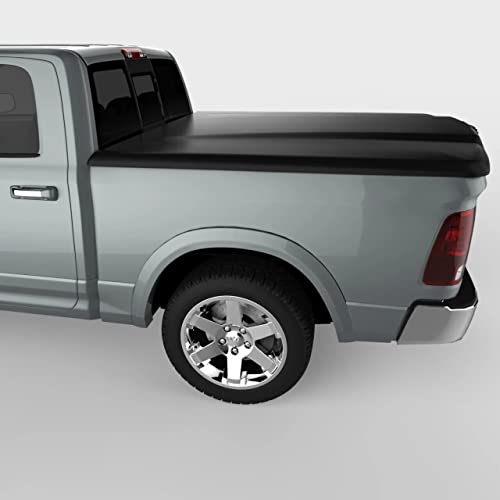 UnderCover Elite LX RealTruck One-Piece Truck Bed Tonneau Cover | UC3088L-PX8 | Fits 2009 - 2019 Dodge Ram 1500 Std/Quad/Mega (PX8 - Black) 5' 7" Bed (67.4")